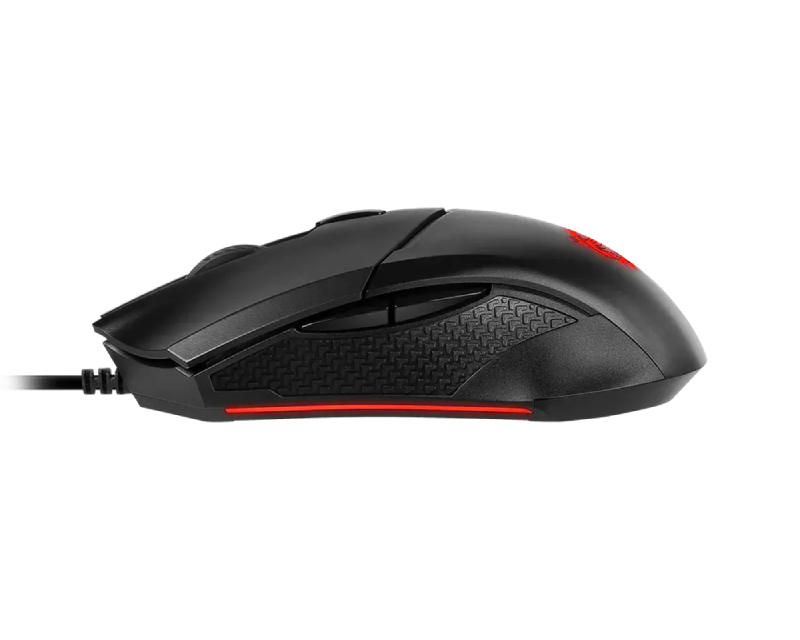 MSI Gaming Žični Miš 3200 DPI, PixArt PAW 3519, 6 Tastera, Crveno RGB, 92 g - Miševi i tastature