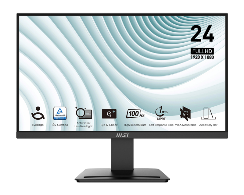 MSI Monitor 23.8 inča Full HD VA 100Hz, Kontrast 4000:1, 113% sRGB, 1ms - PC monitori