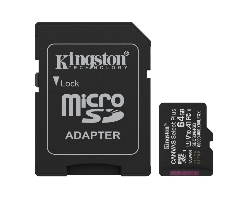 Memorijska kartica U1 V10 SDXC 64GB Canvas Kingston - Memorijske kartice