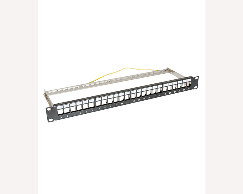 Pec panel 19 inča, za 24 modula, FTP, 1U - Rek ormani