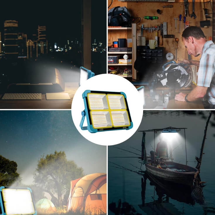 Prenosni punjivi LED reflektor 50W sa solarom - Led reflektori