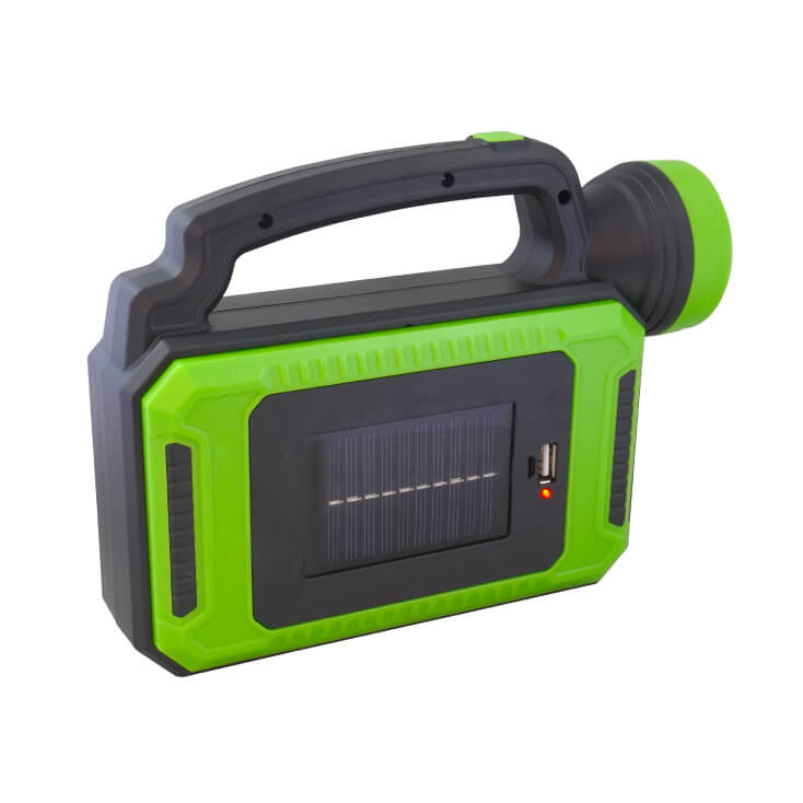 Punjiva LED baterijska lampa zelena - Led lampe na baterije