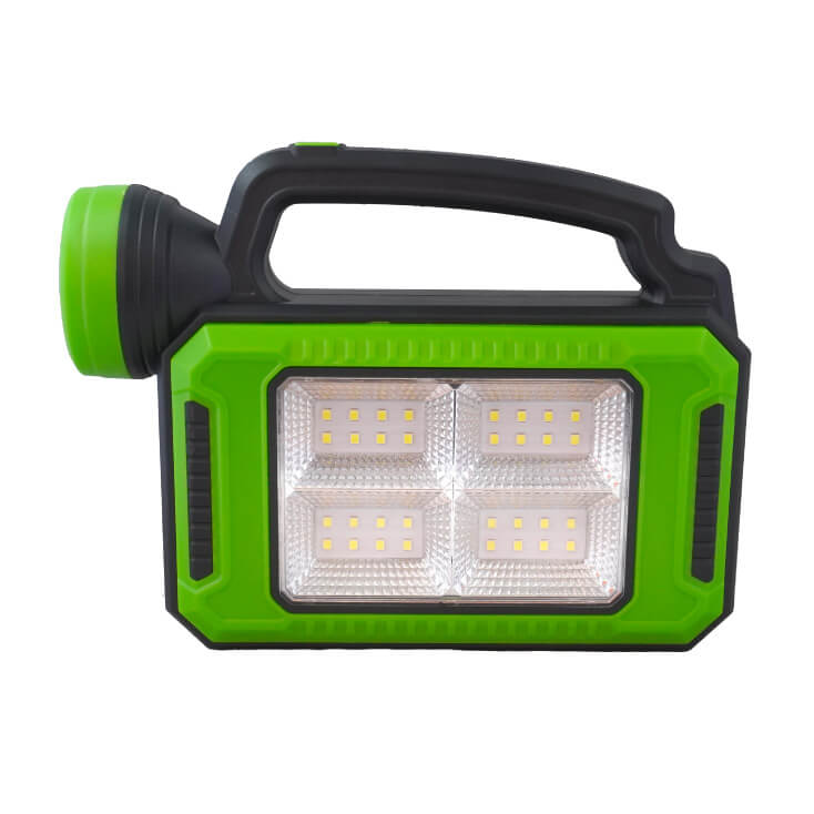 Punjiva LED baterijska lampa zelena - Led lampe na baterije