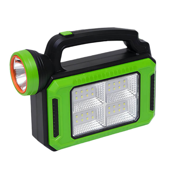 Punjiva LED baterijska lampa zelena - Led lampe na baterije