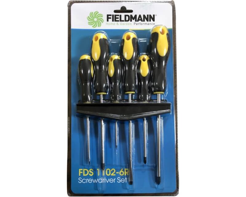 Set odvijača FIELDMANN FDS 1102-6R – CrV čelik, magnetni vrhovi - Ručni alat