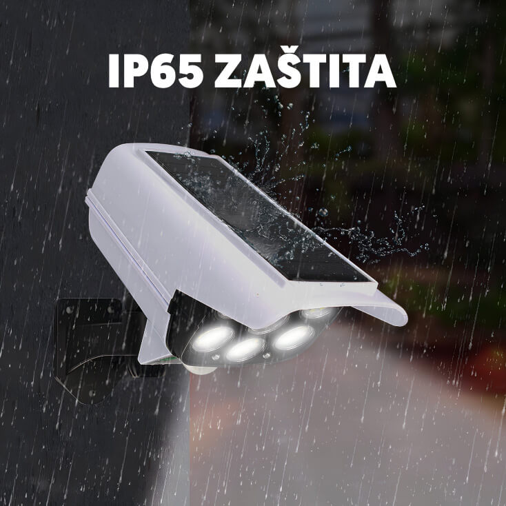 Solarna LED lampa oblik kamere sa PIR senzorom - Led spoljna rasveta