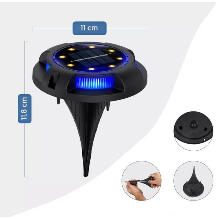 Solarna baštenska lampa - 4 kom. - Led spoljna rasveta