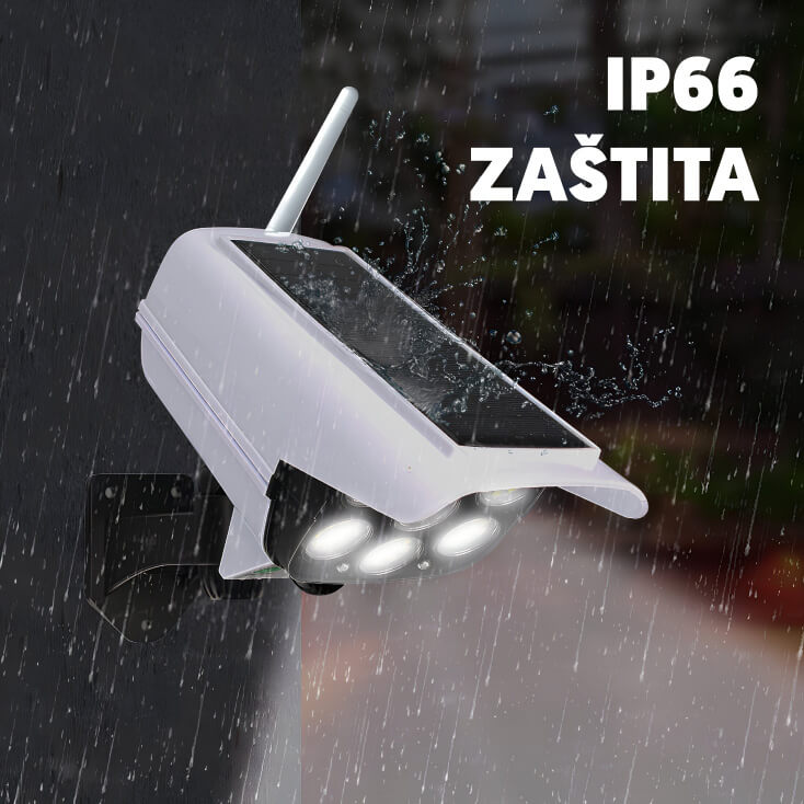 Solarna kamere LED lampa sa PIR senzorom - Led spoljna rasveta