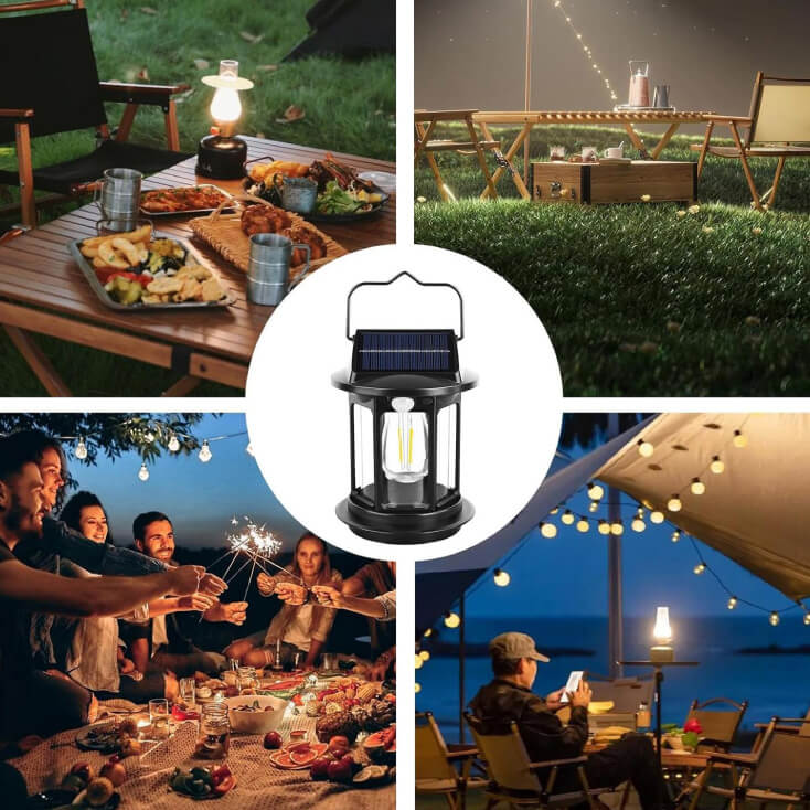 Solarna lampa fenjer sa senzorom pokreta - Led spoljna rasveta