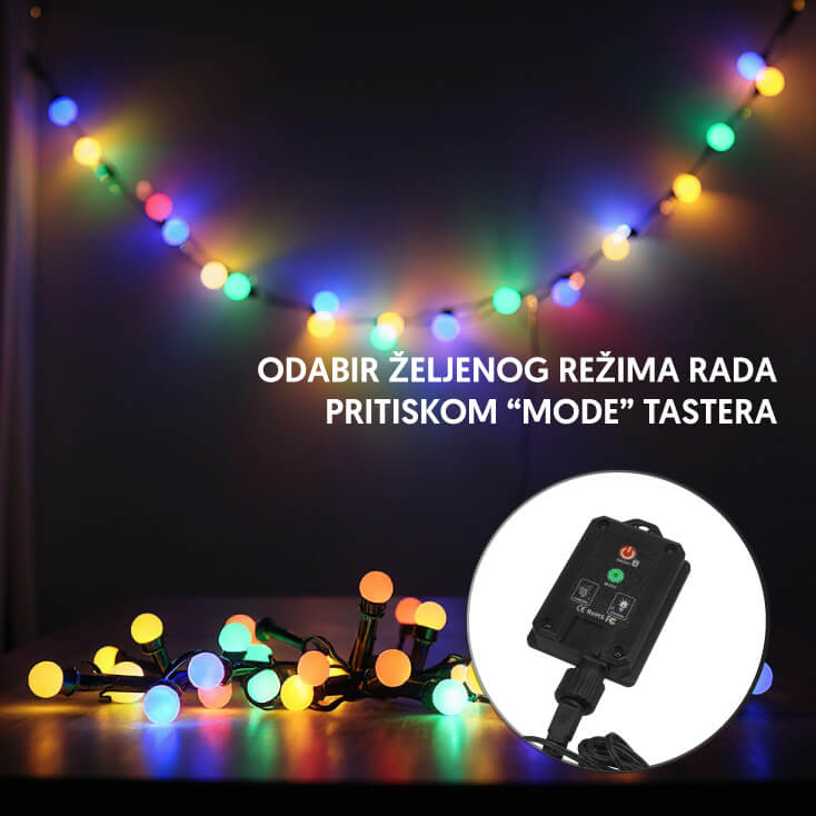 Solarni LED niz 10 m - Led spoljna rasveta