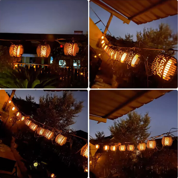 Solarni LED niz 2 m, 10 lampiona - Led spoljna rasveta