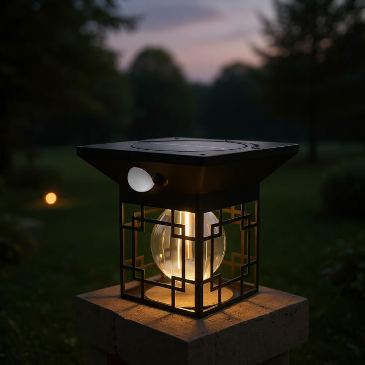 Solarni fenjer lampa sa senzorom pokreta - Led spoljna rasveta