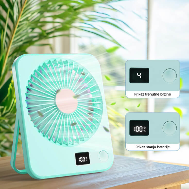 Stoni USB mini ventilator sa displejem - Stoni ventilatori