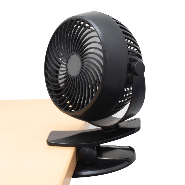 Stoni punjivi ventilator 10cm, sa štipaljkom - Stoni ventilatori