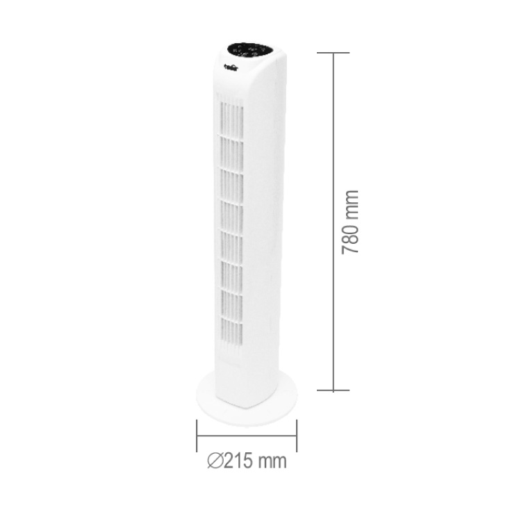 Stubni ventilator sa displejem 45W beli - Stubni ventilatori