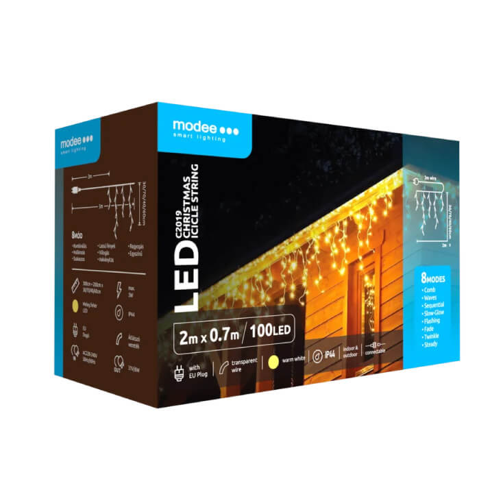 Svetleći niz sa 100 toplo belih LED dioda - Dekorativna rasveta