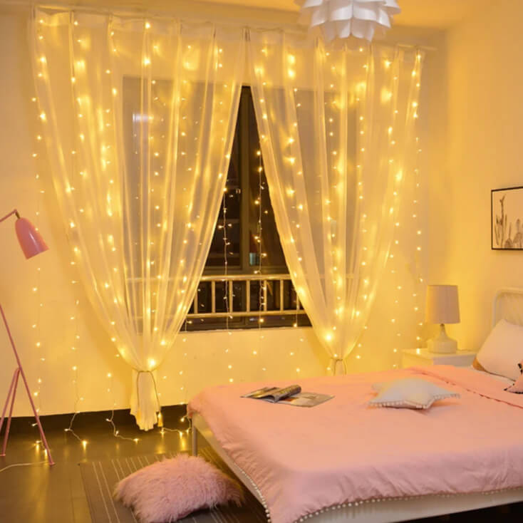 Svetleći niz sa 192 toplo bele LED diode - Dekorativna rasveta