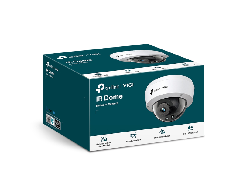 TP-Link VIGI 4MP IP dome kamera, IK10/IP67 - IP kamere