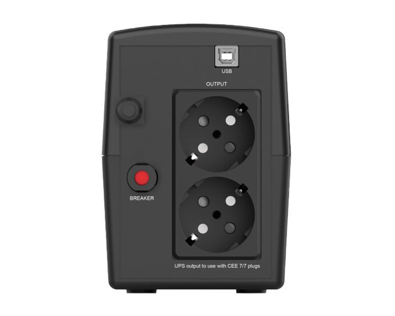 UPS 1000VA 500W Line Interactive sa AVR i nezapaljivim kućištem - Pretvarači napona
