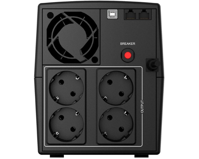 UPS 1000VA 600W Line Interactive sa 4 šuko i zaštitom od groma - Pretvarači napona