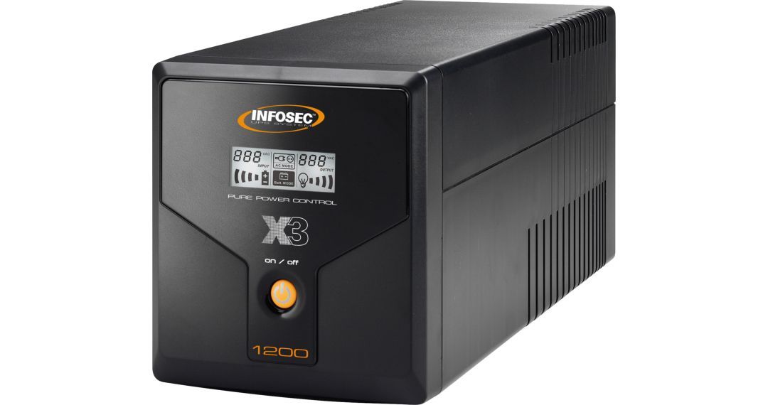 UPS 1200VA 600W Line Interactive sa LCD i 4 šuko izlaza - Pretvarači napona