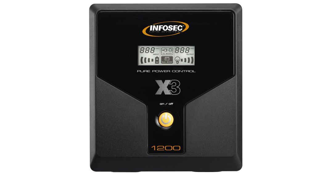 UPS 1200VA 600W Line Interactive sa LCD i 4 šuko izlaza - Pretvarači napona