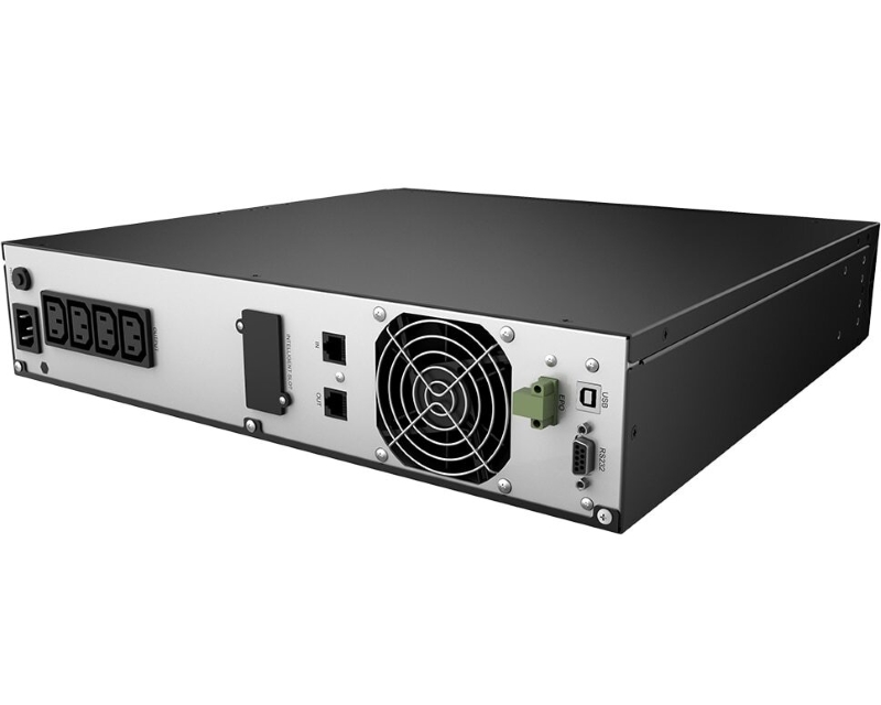 UPS 1200VA 720W Line Interactive rack 1U sa LCD i IEC izlazima - Pretvarači napona