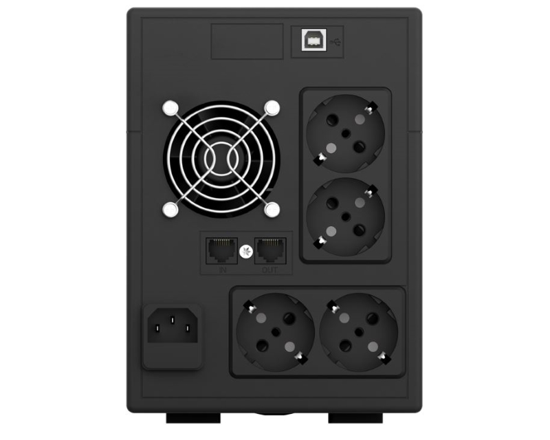 UPS 1500VA 900W Line Interactive sa 4 šuko izlaza i LCD - Pretvarači napona