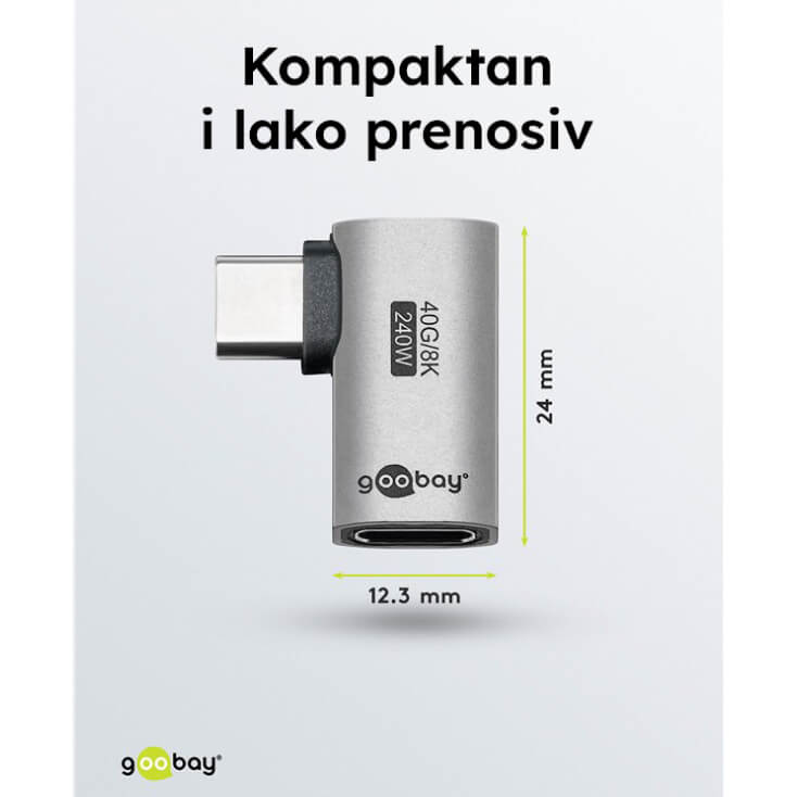 USB-C adapter ugaoni - Instalaciona oprema