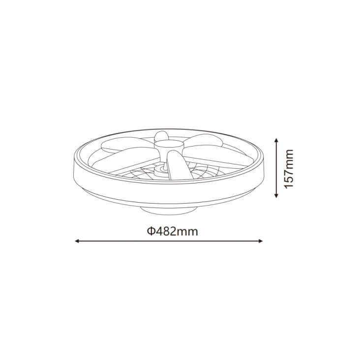Ventilatorom sa LED plafonjerom - Plafonski ventilatori