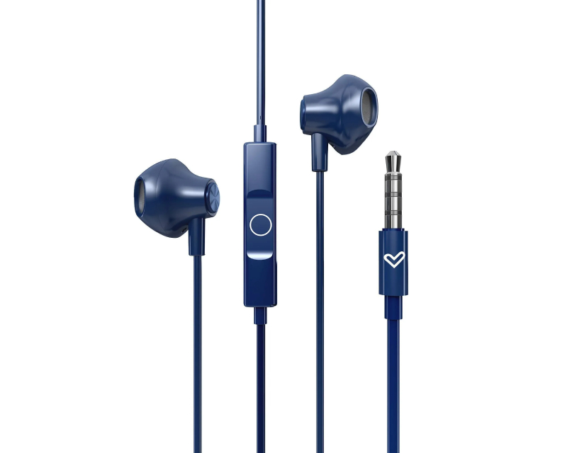 Žične bubice sa mikrofonom 3.5mm priključak 14mm drajveri indigo - Slušalice