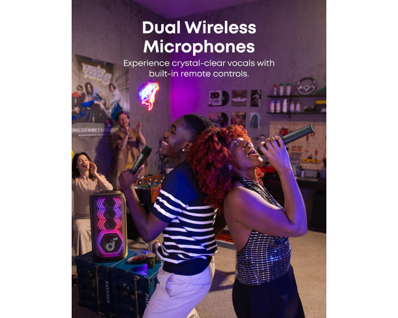 Anker Soundcore party zvučnik sa subwooferom, mikrofonima i RGB (ZVU03705) - Zvučnici
