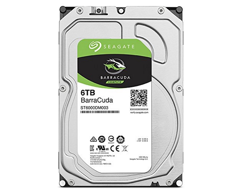 Seagate Barracuda 6TB hard disk 3.5 SATA (HDD02704)