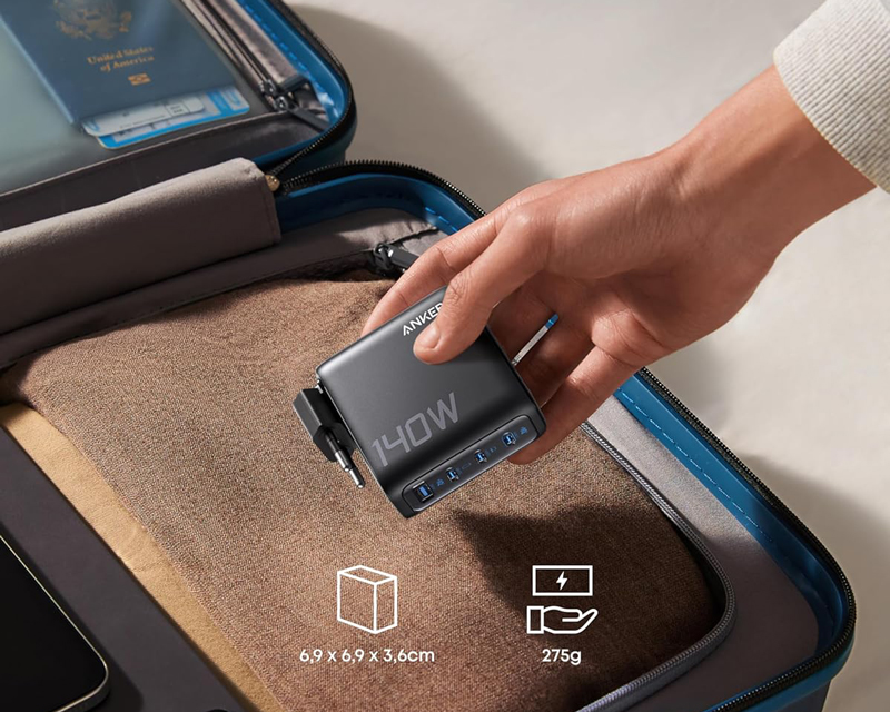 Anker 140W GaN punjač kompaktan USB-C (MOB03342)