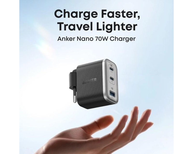 Anker 70W GaN punjač sa 3 porta (MOB03318)