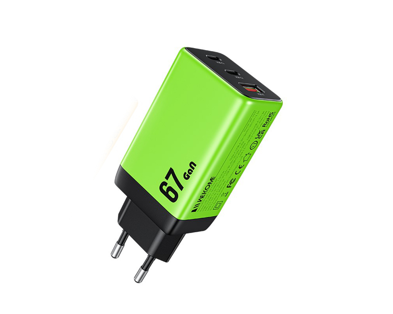 Wekome 67W sklopivi punjač sa 3 USB-C porta (GPS01125)