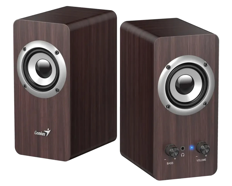 Genius zvučnici za računar 2.0 drveno kućište 40Hz-20kHz
