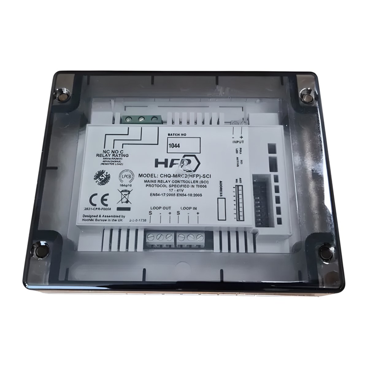 Hochiki CHQ-MRC2(SCI) adresabilni relejni modul 1 ulaz 1 izlaz 250 V AC sa izolatorom