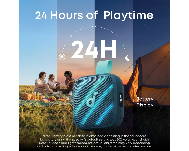 Anker Soundcore prenosni Bluetooth zvučnik IP68 do 40h RGB (ZVU03797) - Zvučnici