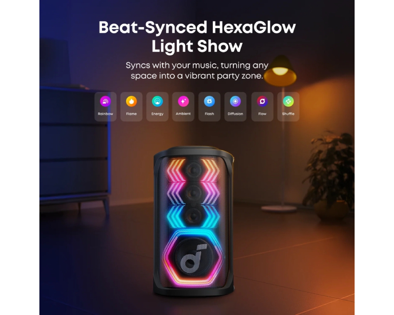 Anker Soundcore party zvučnik sa subwooferom, mikrofonima i RGB (ZVU03705) - Zvučnici