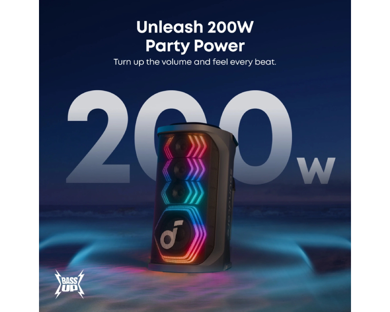 Anker Soundcore party zvučnik sa subwooferom, mikrofonima i RGB (ZVU03705) - Zvučnici