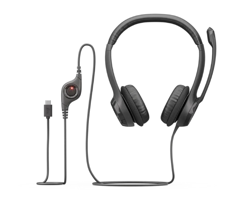 Logitech žične slušalice preko glave USB-C sa mikrofonom (ZVU03567)