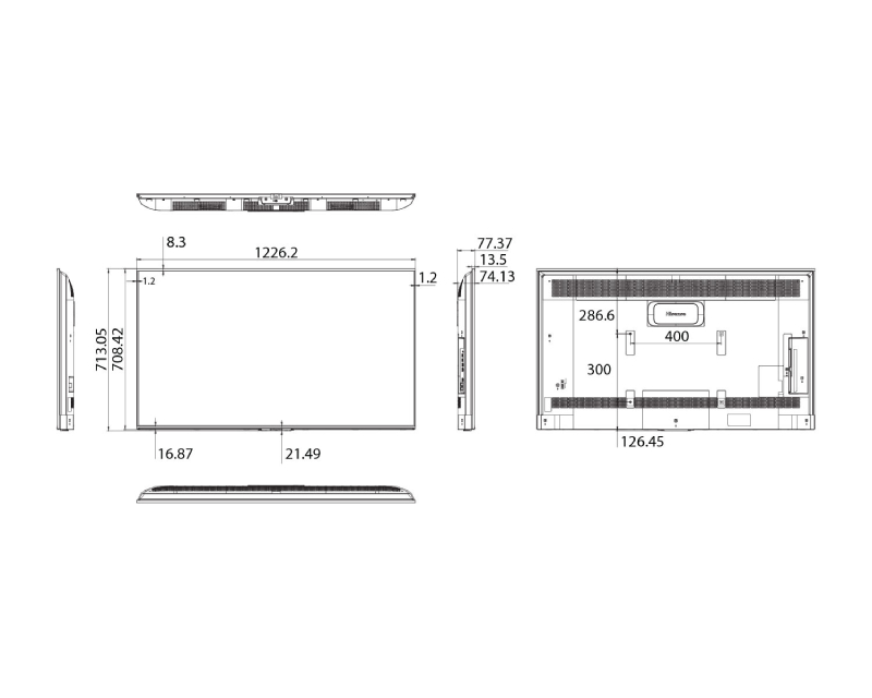 Hisense 55 inča Digital Signage displej 4K, 16/7 (DSS00288)