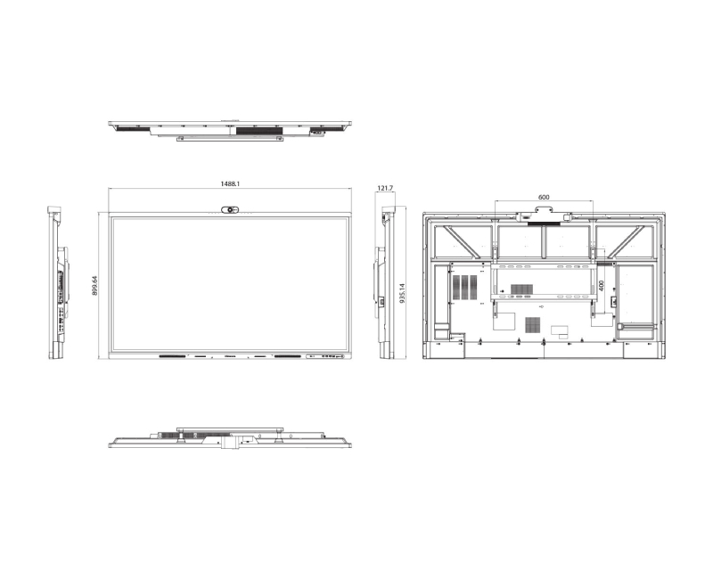 Hisense 65 inča interaktivni panel 4K, 55 tačaka dodira (DSS00289)