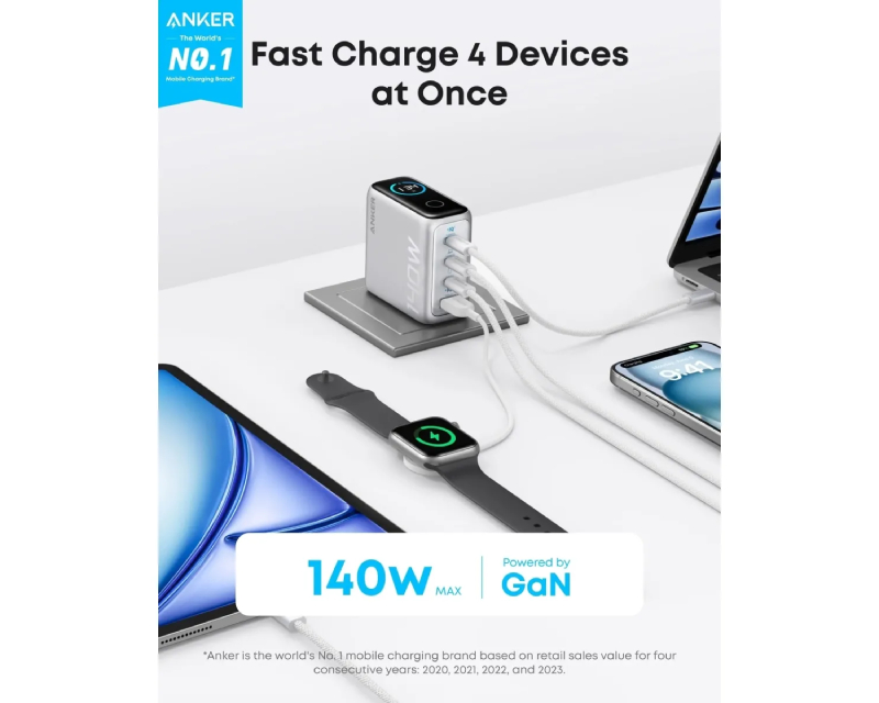 Anker 140W GaN punjač sa 4 porta (MOB03223)