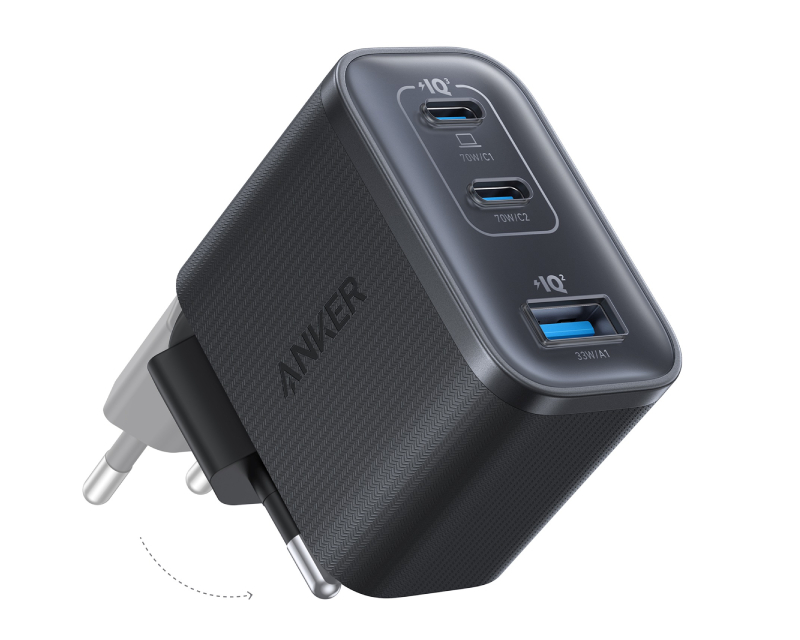 Anker 70W GaN punjač sa 3 porta (MOB03318)