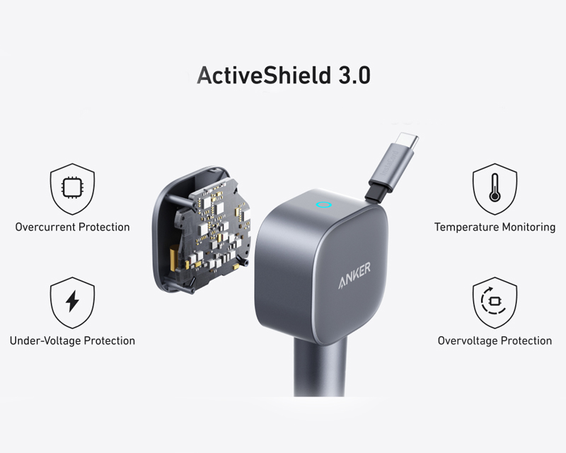 Anker 75W auto punjač sa uvlačivim kablom (MOB03324)