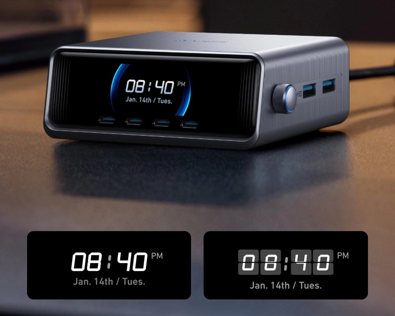 Anker 250W GaN punjač sa ekranom i 6 portova (MOB03340)