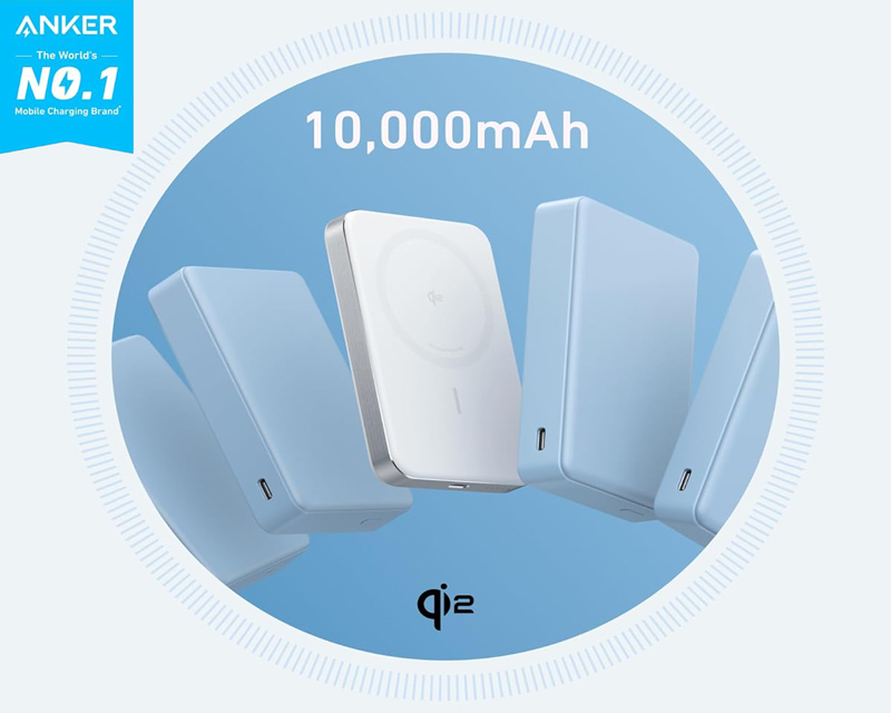Anker MagSafe bežična baterija 10000mAh bela (MOB03412)