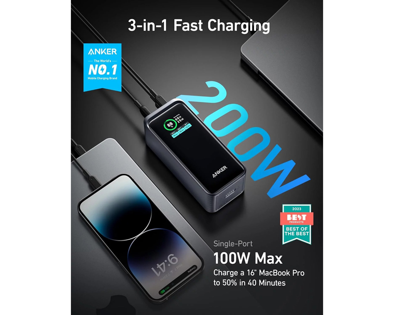 Anker prenosiva baterija 20000mAh 200W sa displejom (MOB03457)
